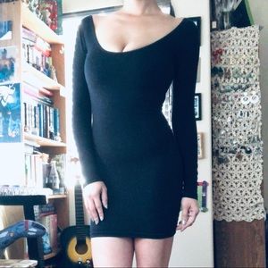 Sexy Long Sleeve American Apparel Little Black Bodycon Dress